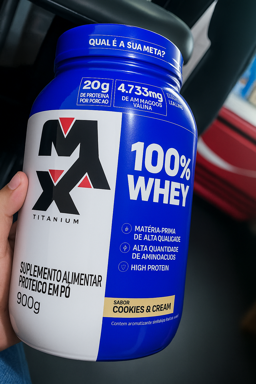 WHEY 100% MAX TITANIUM 900G
